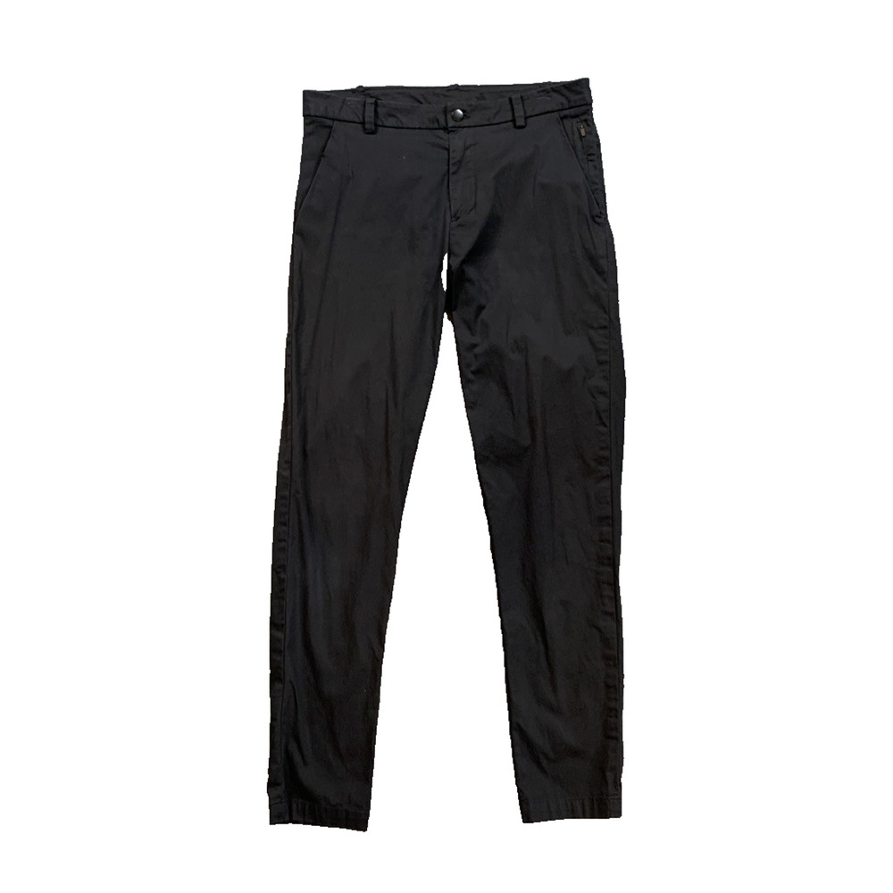 Lululemon Pants Mens 32 Black Commission Classic Flat Front Stretch Chino Travel